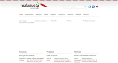 Desktop Screenshot of malaguetacomunicacao.com.br